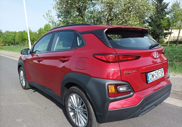 Hyundai Kona cena 83500 przebieg: 23000, rok produkcji 2020 z Wrocław małe 121